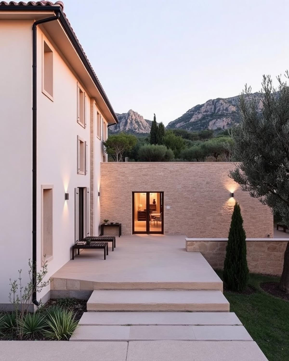 Villa contemporaine vue Sainte-Victoire à Le Tholonet